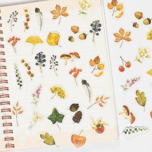 46 pcs Fall Leaves Stickers